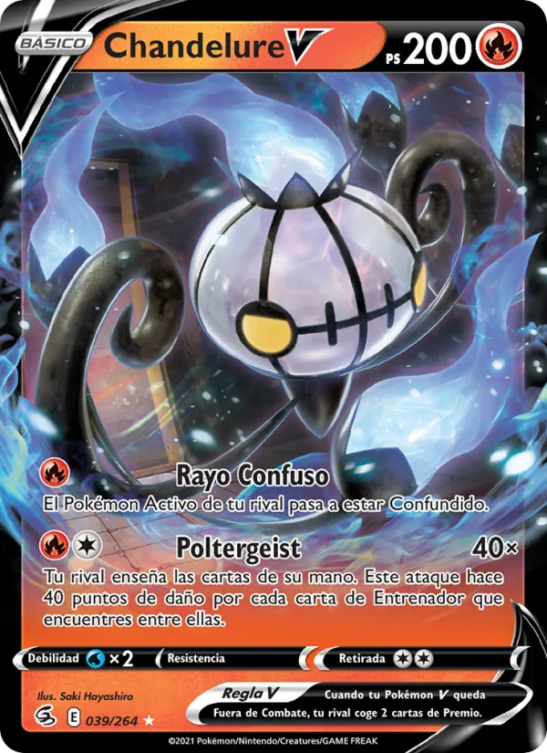 Chandelure V Golpe Fusión 39/264