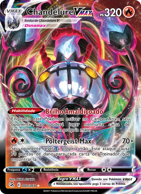 Chandelure VMAX Golpe Fusão 40/264