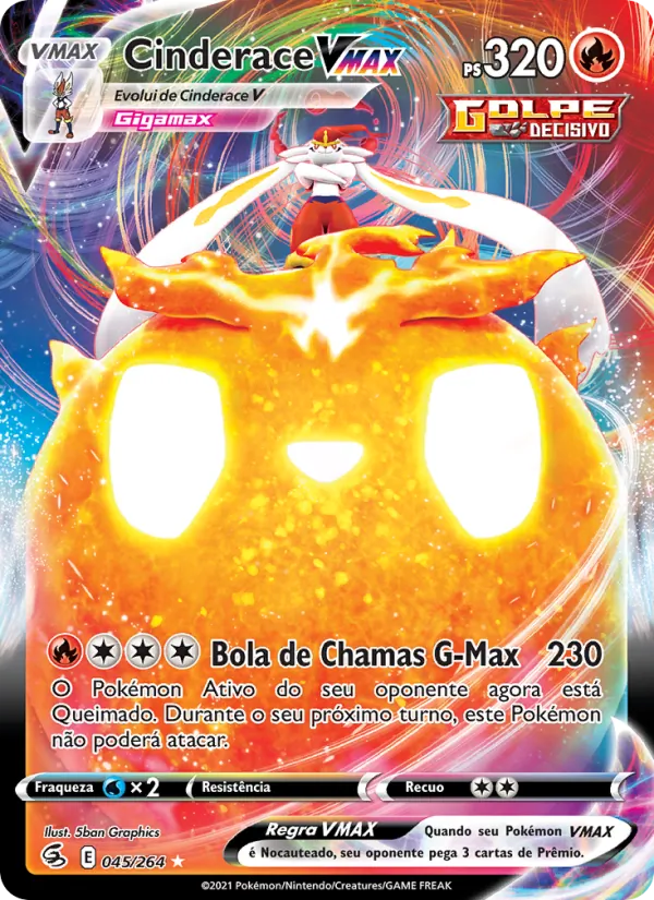 Cinderace VMAX Golpe Fusão 45/264