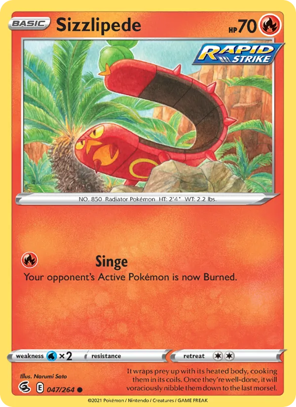 Sizzlipede Fusion Strike 47/264