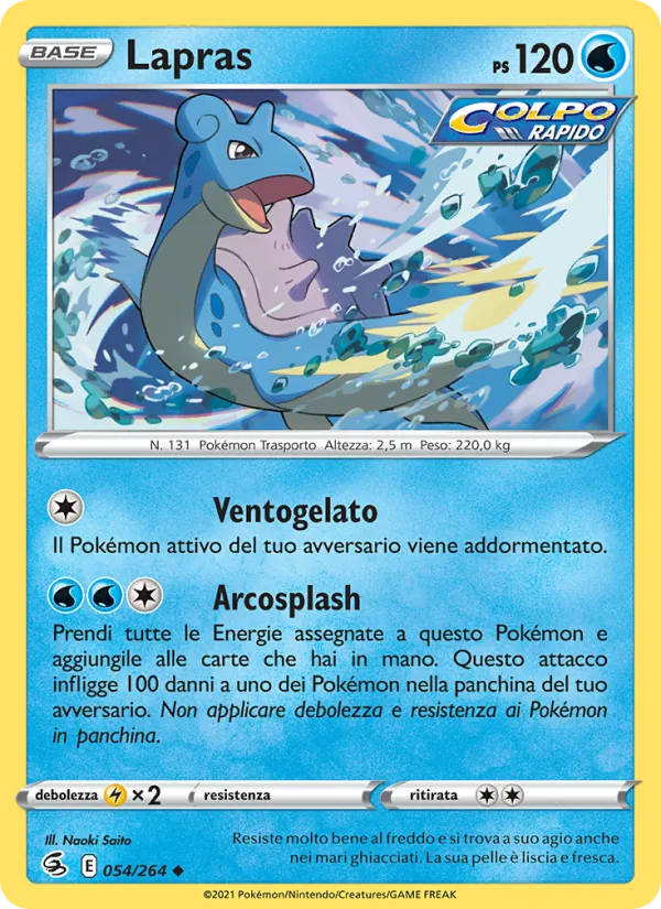 Lapras Colpo Fusione 54/264