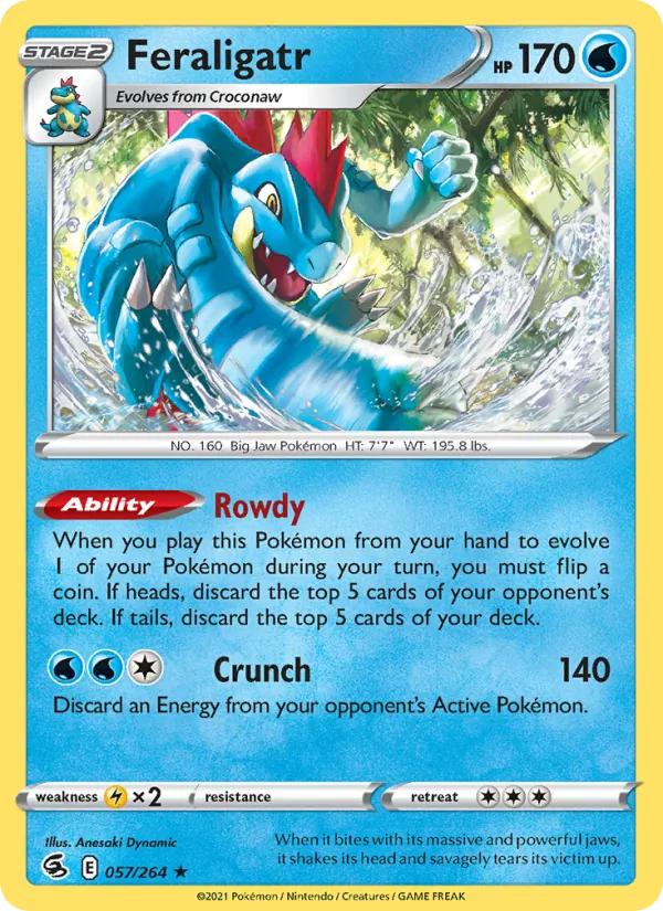 Feraligatr Fusion Strike 57/264