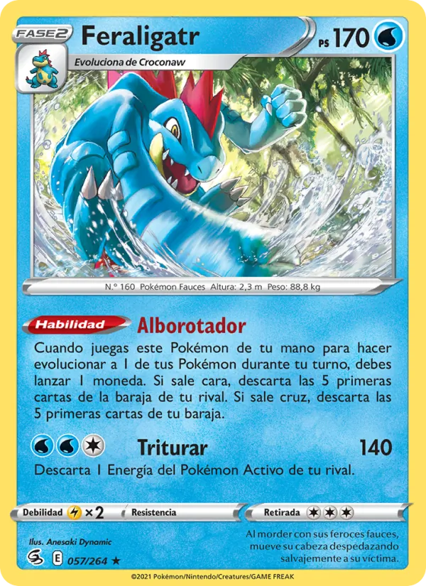 Feraligatr Golpe Fusión 57/264