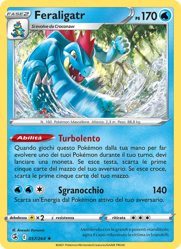 Feraligatr Colpo Fusione 57/264