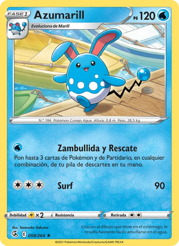 Azumarill Golpe Fusión 59/264