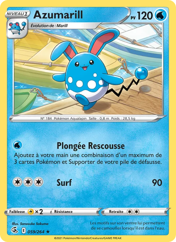 Azumarill Poing de Fusion 59/264