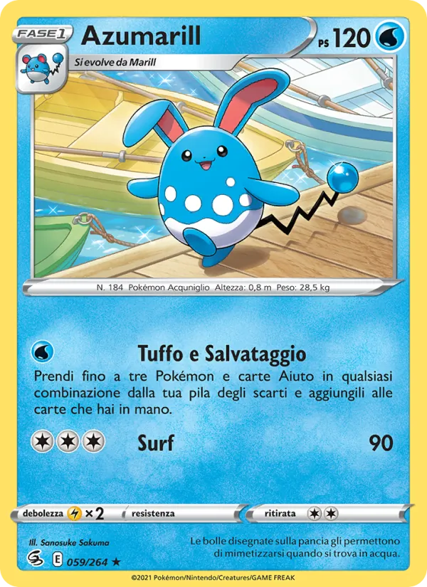 Azumarill Colpo Fusione 59/264