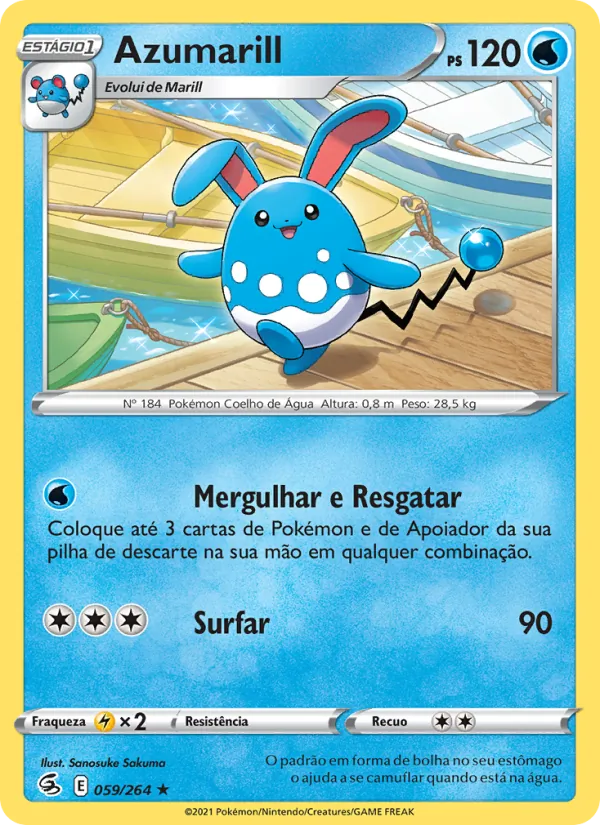 Azumarill Golpe Fusão 59/264