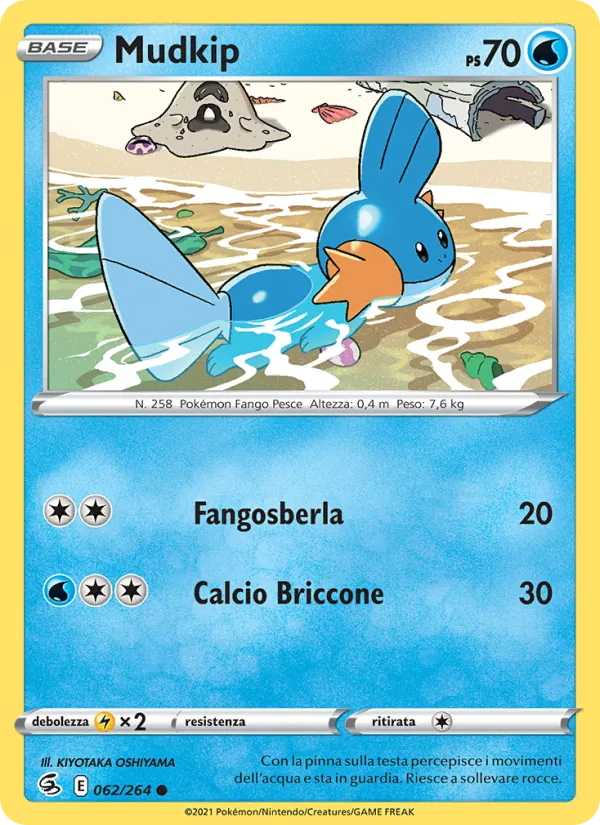 Mudkip Colpo Fusione 62/264