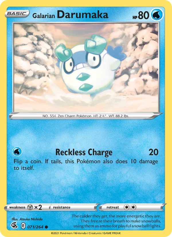 Galarian Darumaka Fusion Strike 71/264
