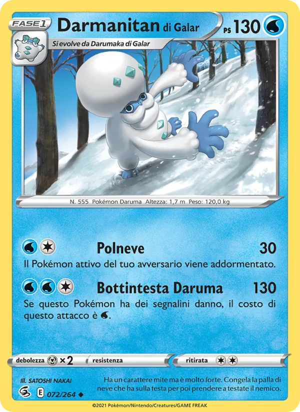 Darmanitan di Galar Colpo Fusione 72/264