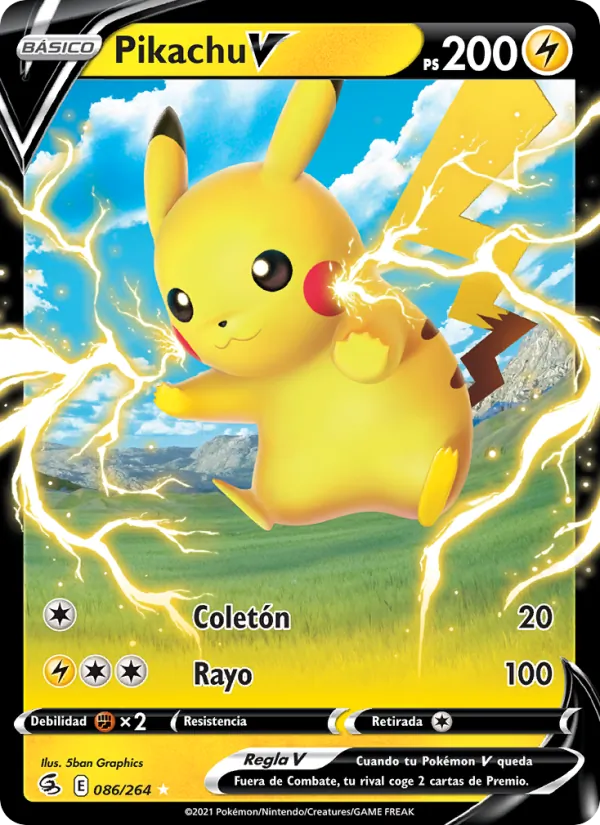 Pikachu V Golpe Fusión 86/264