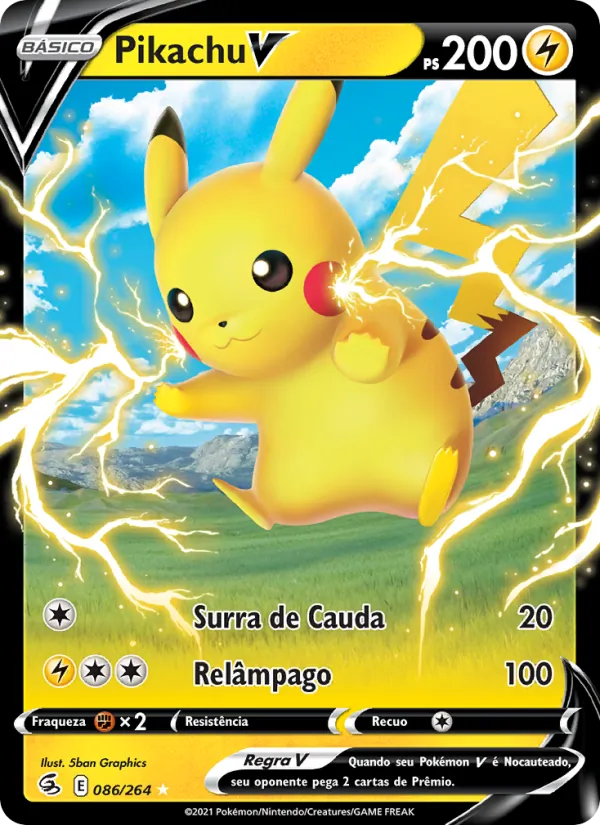 Pikachu V Golpe Fusão 86/264