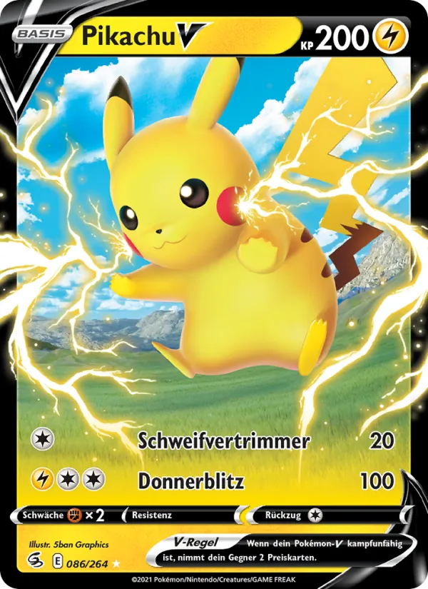 Pikachu V Fusionsangriff 86/264