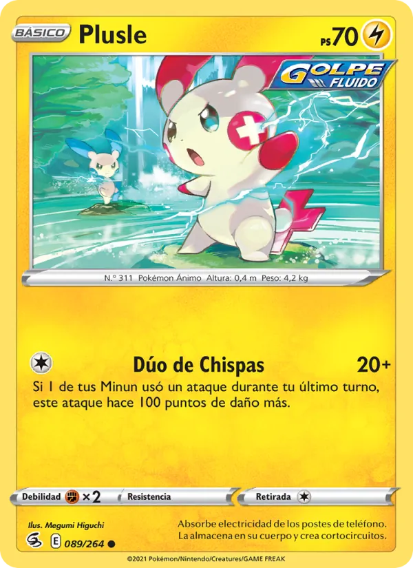 Plusle Golpe Fusión 89/264