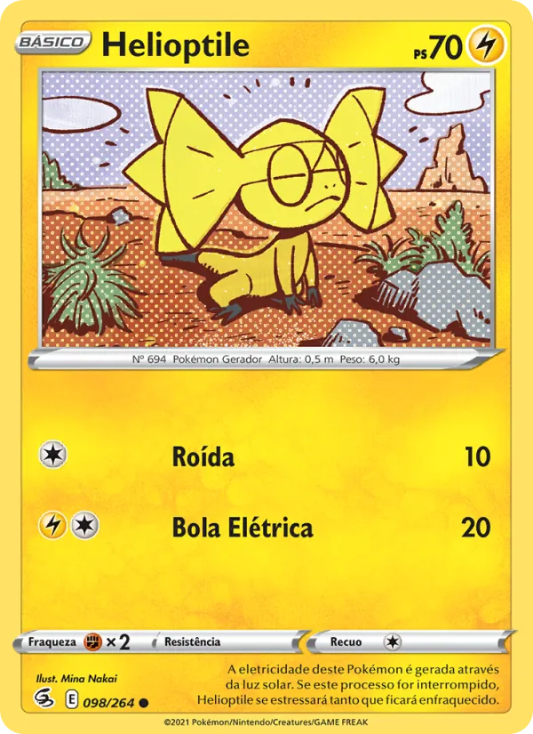 Helioptile Golpe Fusão 98/264