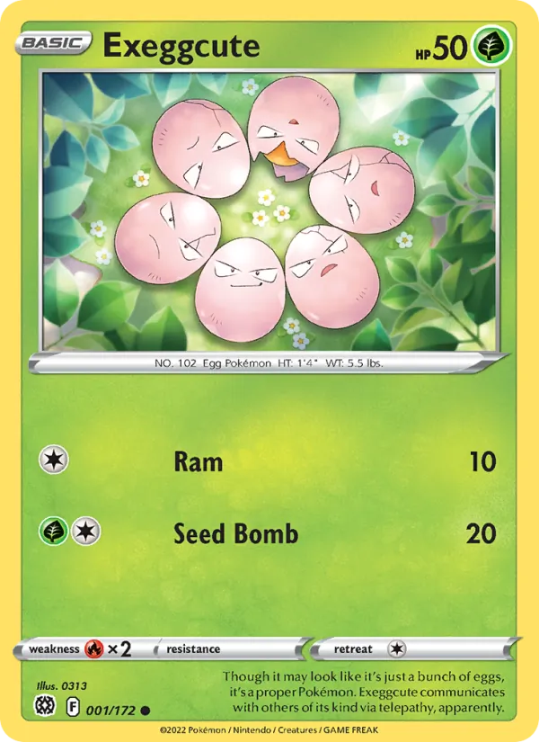 Exeggcute Brilliant Stars 001/172