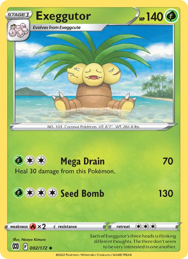 Exeggutor Brilliant Stars 002/172