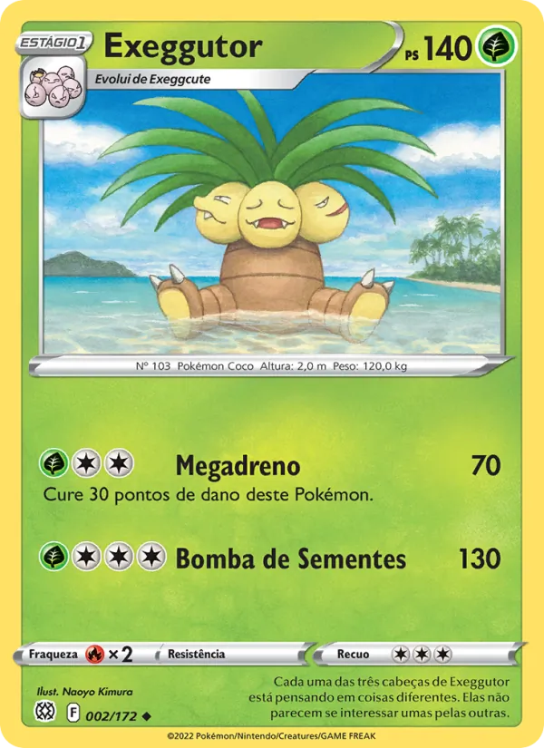 Exeggutor Astros Cintilantes 002/172
