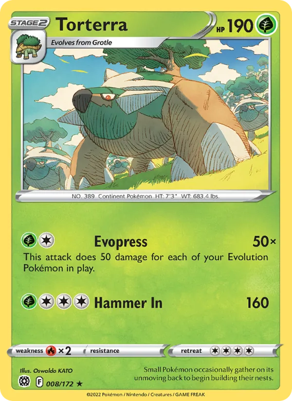 Torterra Brilliant Stars 008/172
