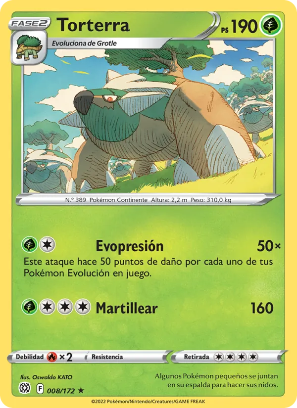 Torterra Astros Brillantes 008/172