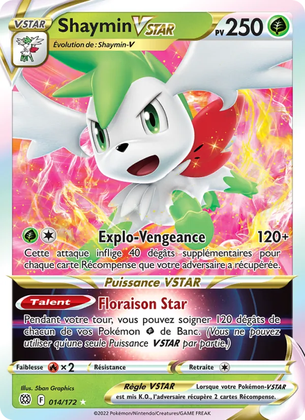 Shaymin VSTAR Stars Étincelantes 014/172