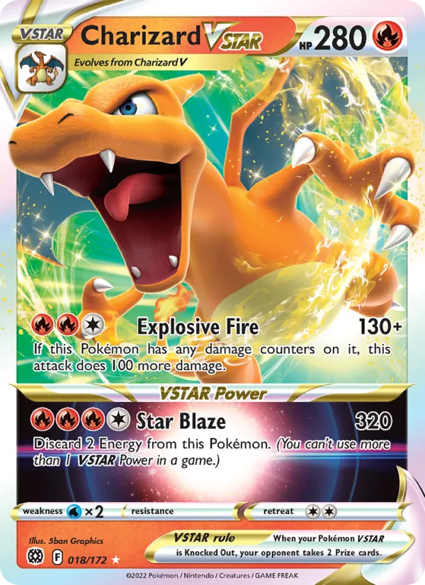 Charizard VSTAR Brilliant Stars 018/172