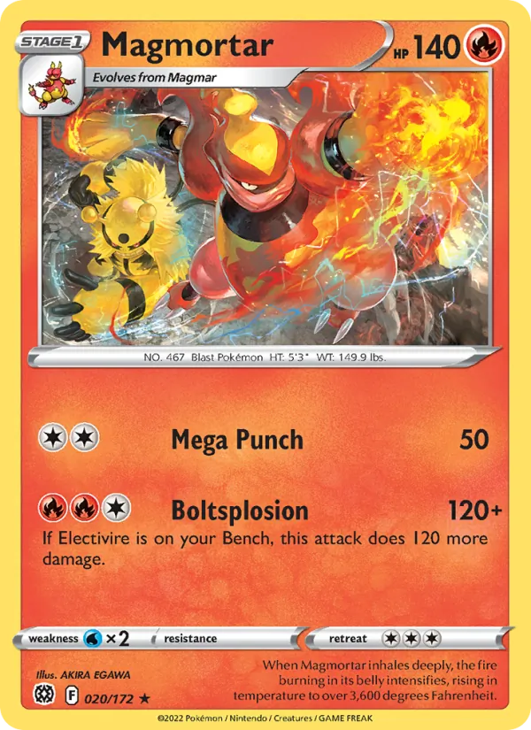 Magmortar Brilliant Stars 020/172