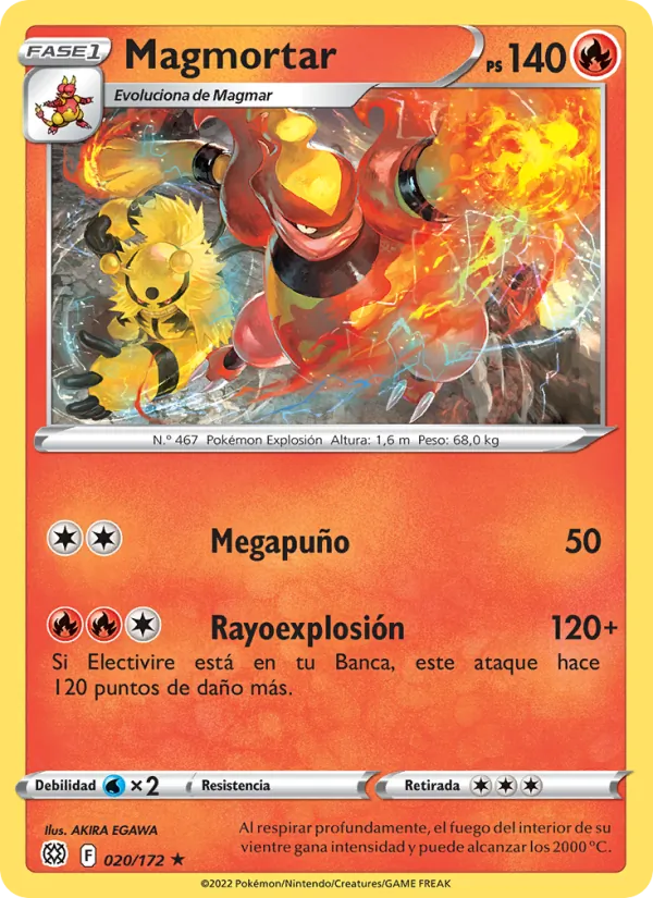 Magmortar Astros Brillantes 020/172