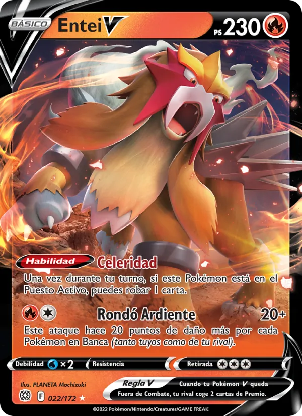 Entei V Astros Brillantes 022/172