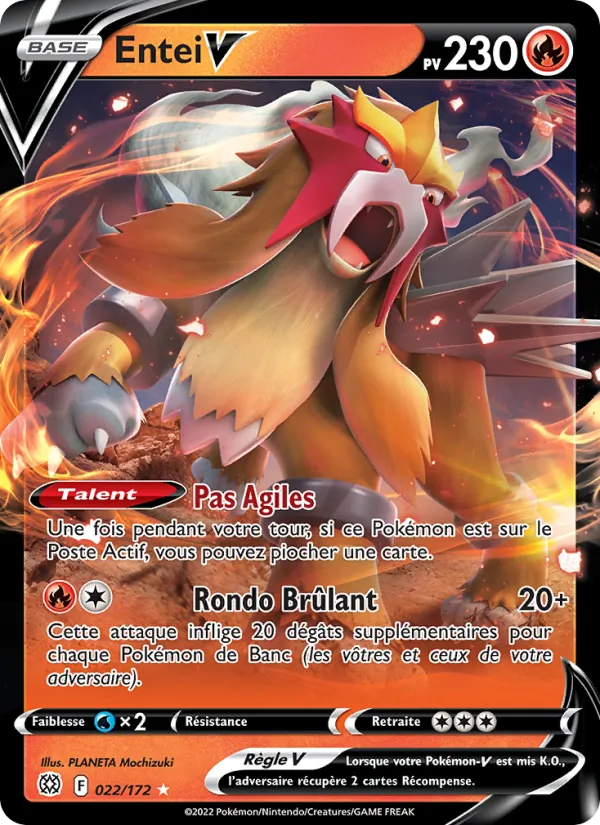 Entei V Stars Étincelantes 022/172