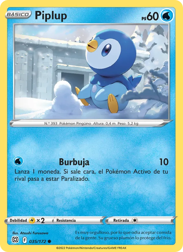 Piplup Astros Brillantes 035/172