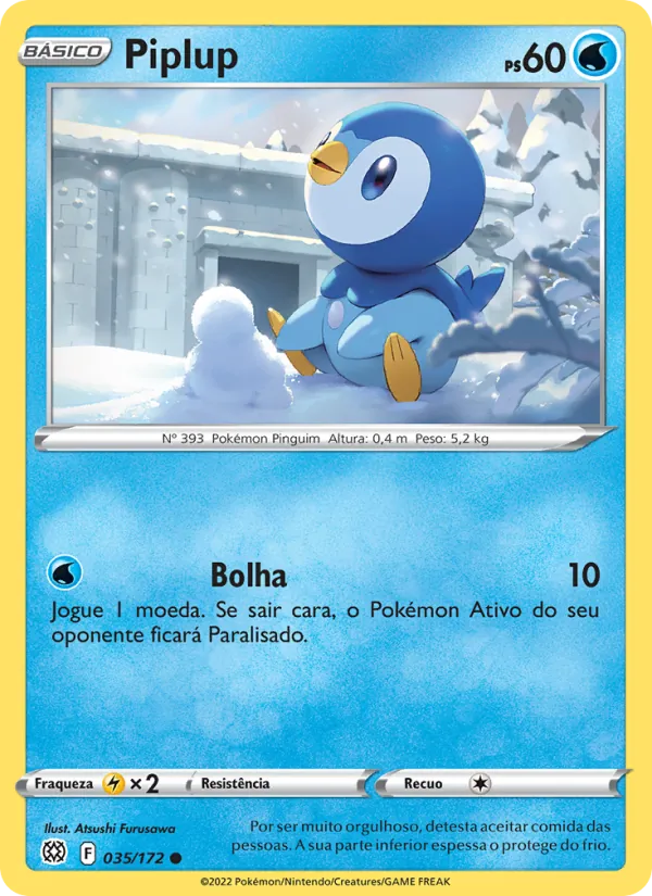Piplup Astros Cintilantes 035/172