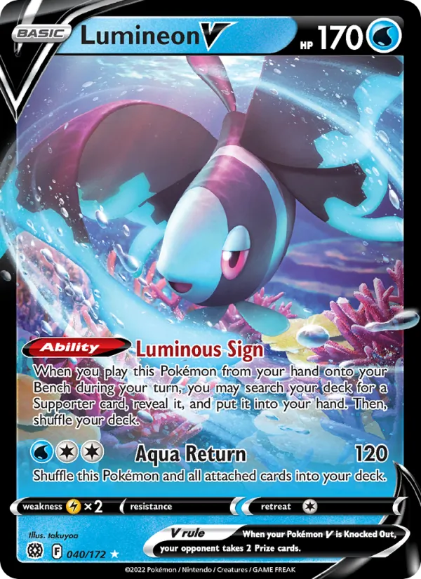 Lumineon V Brilliant Stars 040/172