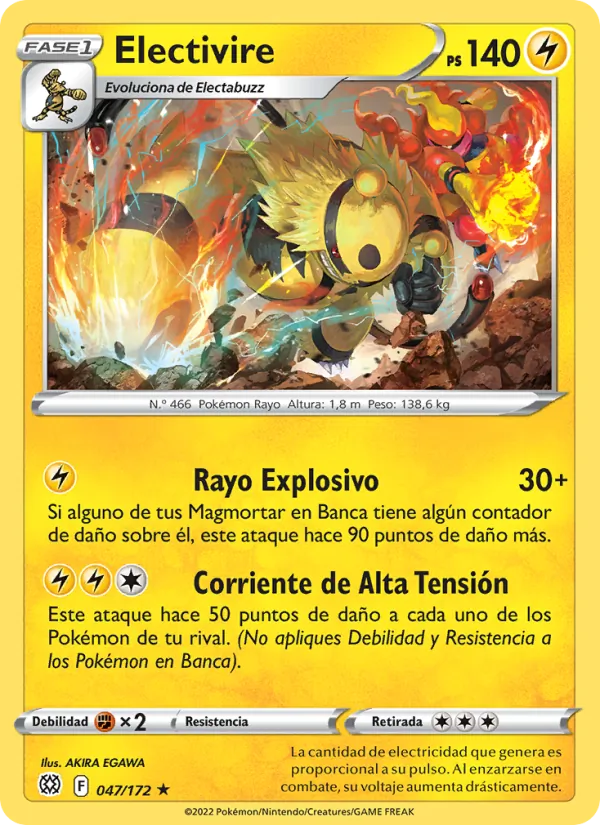 Electivire Astros Brillantes 047/172