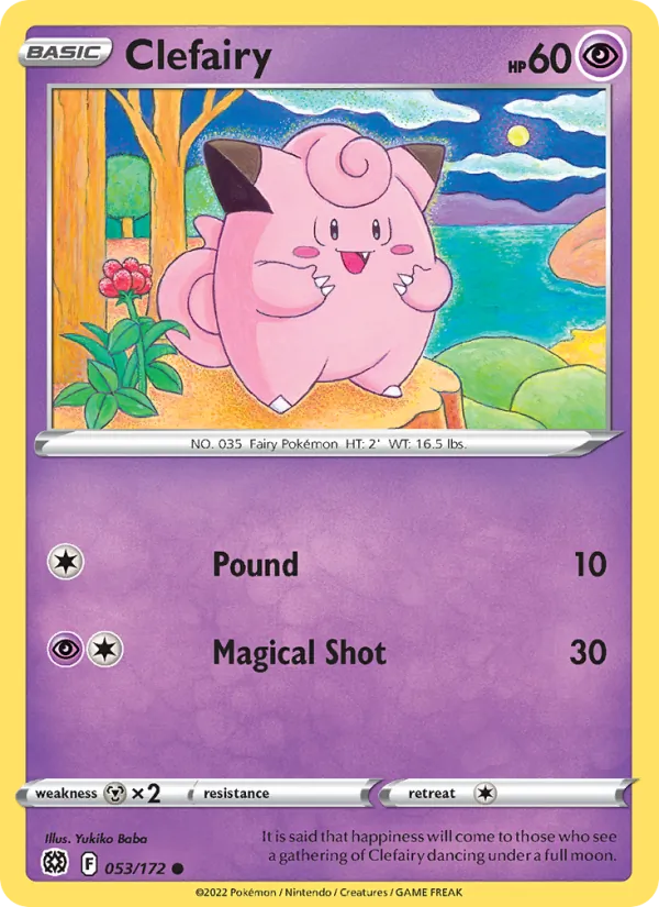 Clefairy Brilliant Stars 053/172