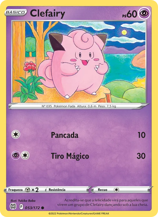 Clefairy Astros Cintilantes 053/172