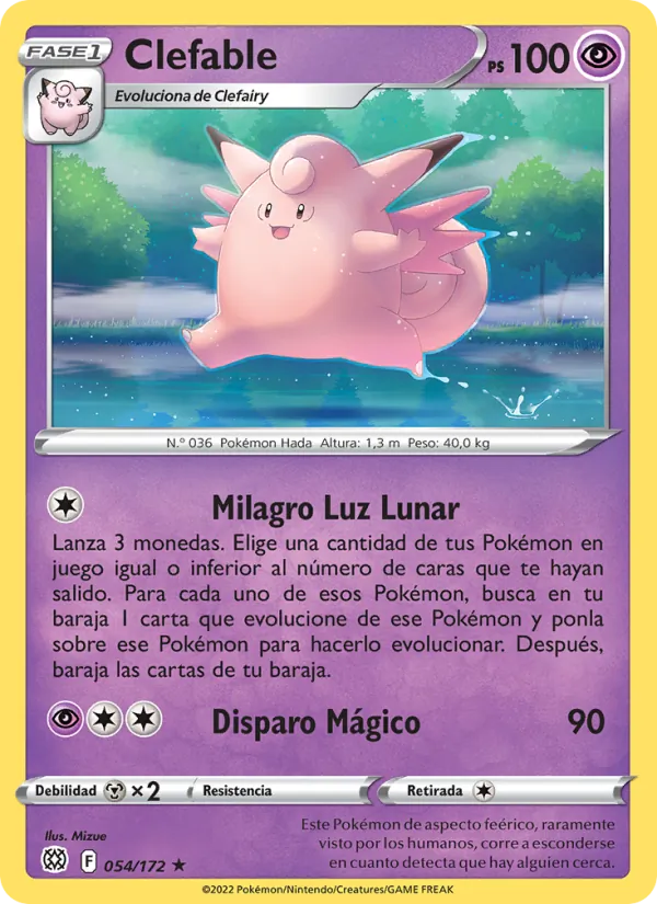 Clefable Astros Brillantes 054/172