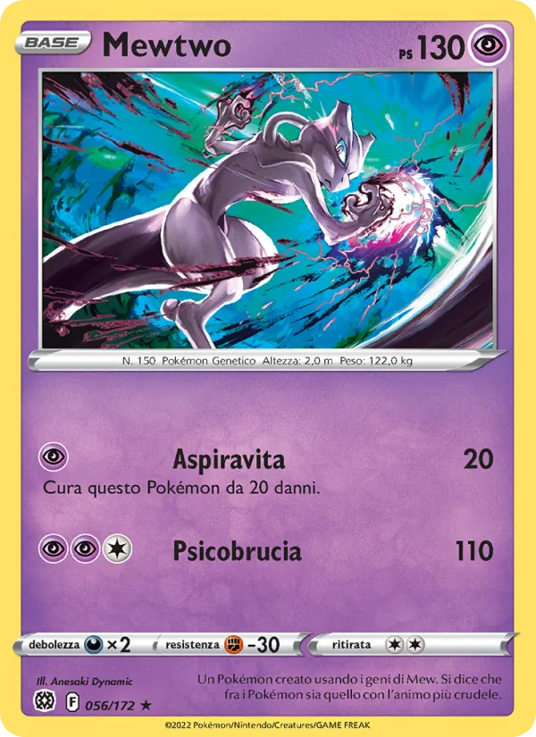 Mewtwo Astri Lucenti 056/172