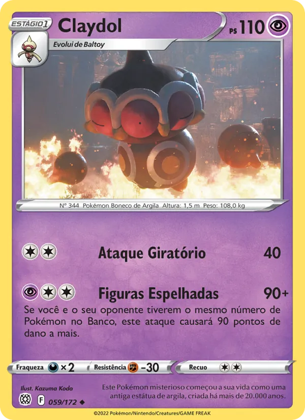 Claydol Astros Cintilantes 059/172