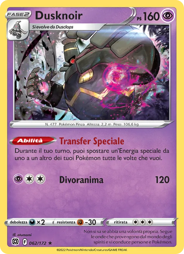 Dusknoir Astri Lucenti 062/172