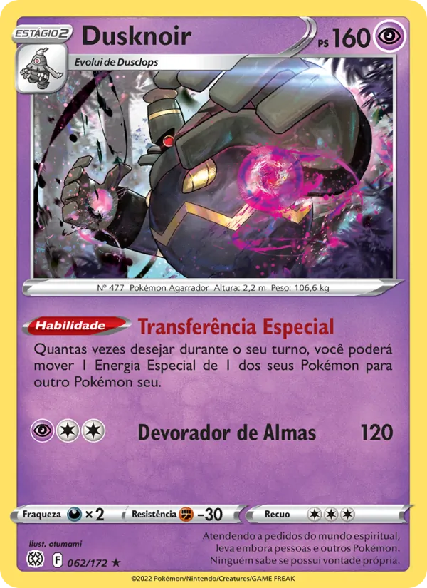 Dusknoir Astros Cintilantes 062/172