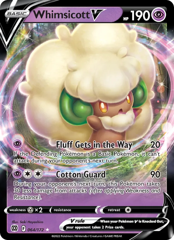 Whimsicott V Brilliant Stars 064/172