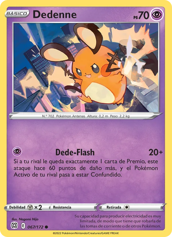 Dedenne Astros Brillantes 067/172