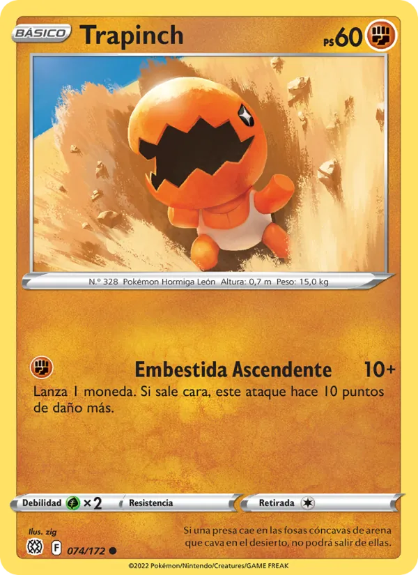 Trapinch Astros Brillantes 074/172