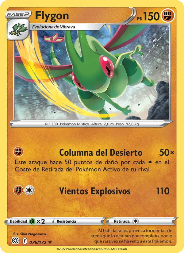 Flygon Astros Brillantes 076/172