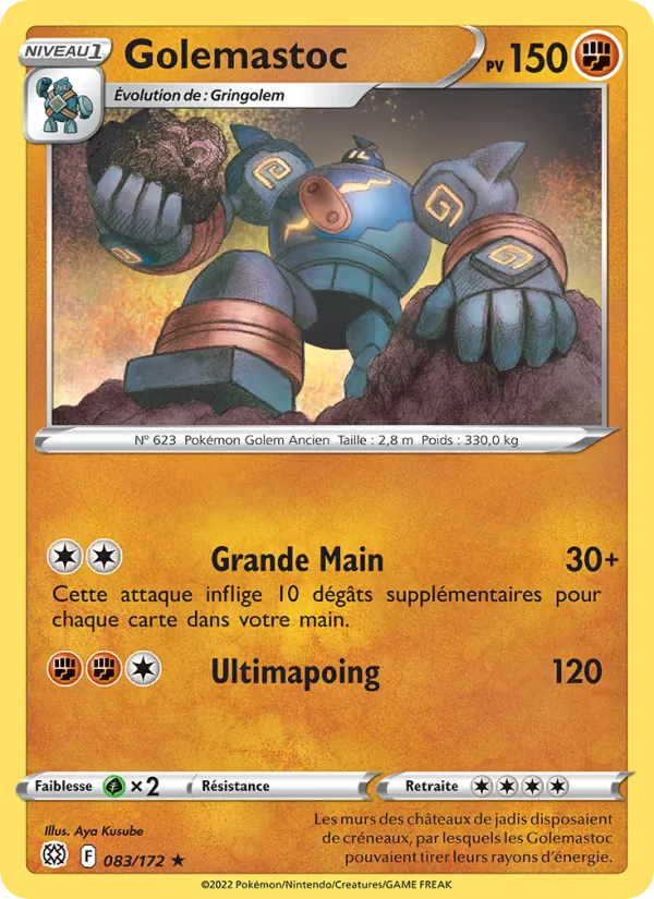 Golemastoc Stars Étincelantes 083/172