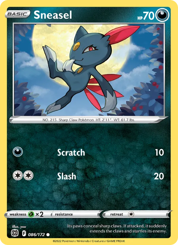 Sneasel Brilliant Stars 086/172