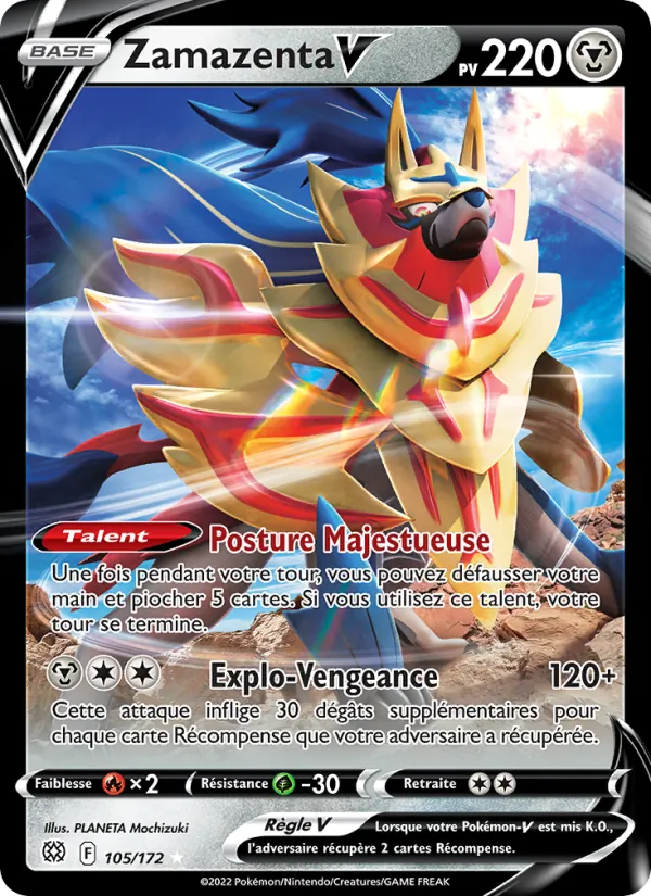 Zamazenta V Stars Étincelantes 105/172