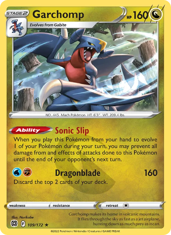 Garchomp Brilliant Stars 109/172